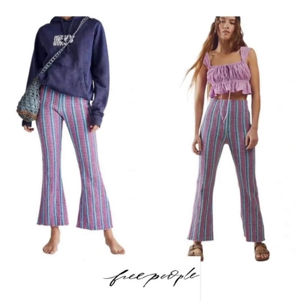 Free People Multicolor Striped Women's Pants